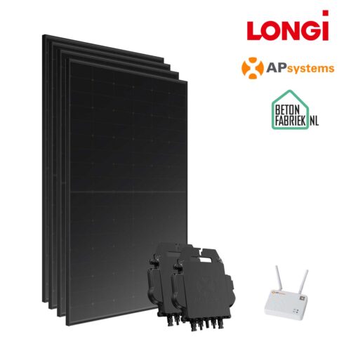 Doe-het-zelf zonnepanelen set (LONGi panelen + APsystems micro-omvormers)