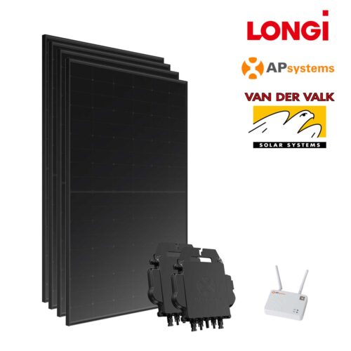 Doe-het-zelf zonnepanelen set LONGi - schuin dak